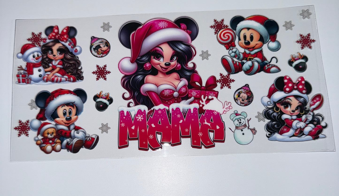 Mama Mouse - 16oz UV DTF Cup Wraps