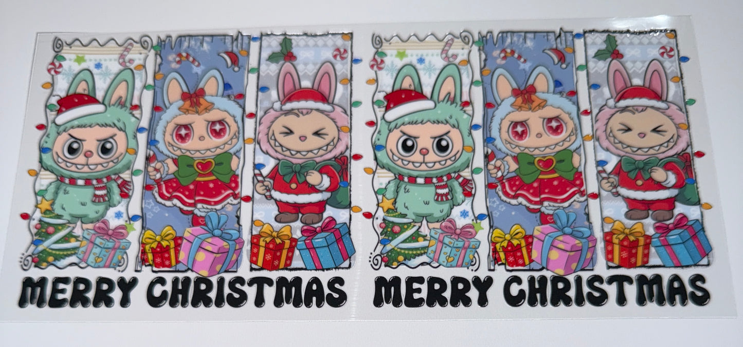 Bubu Christmas - 16oz UV DTF Cup Wrap