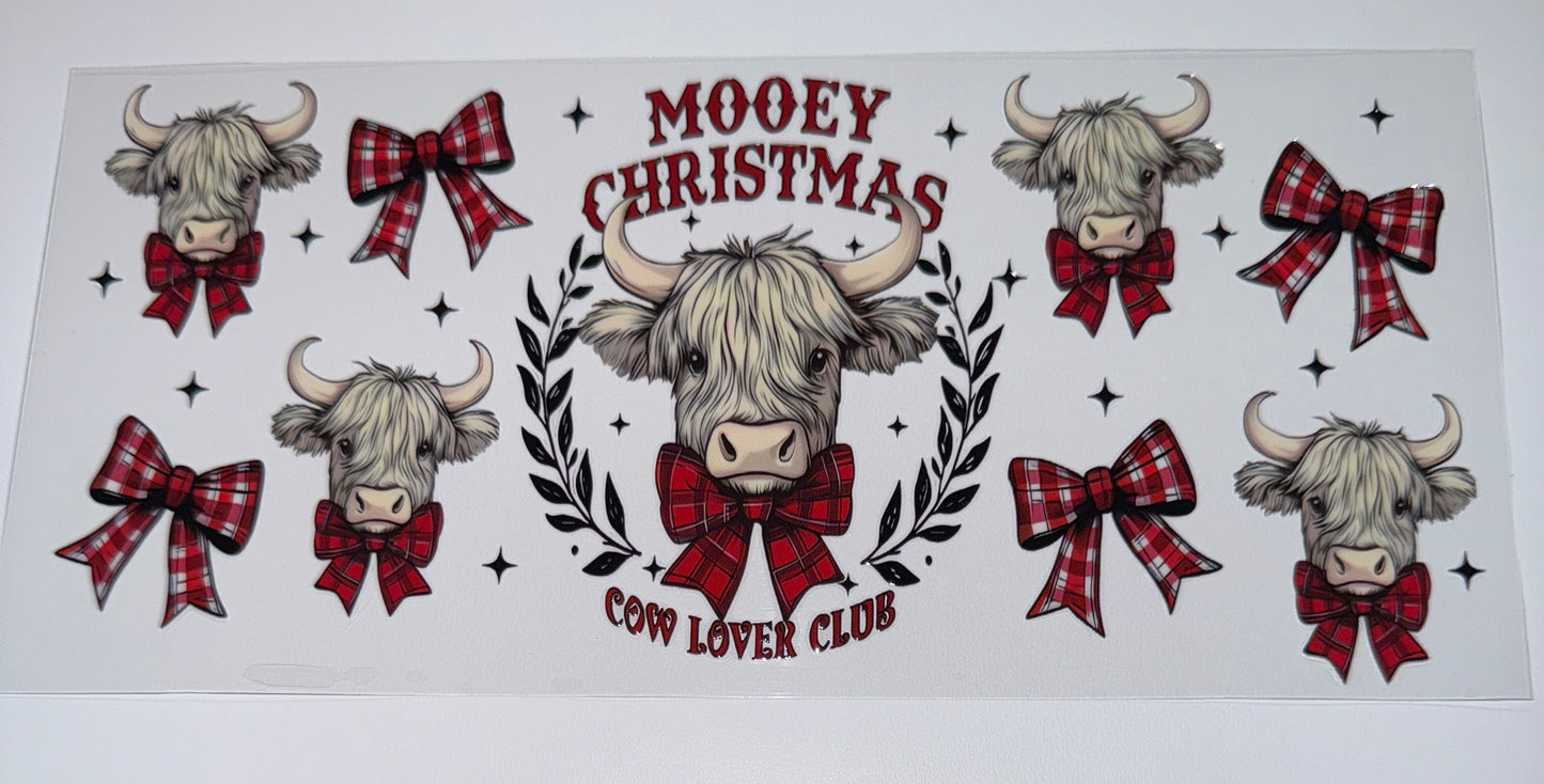 Mooey Christmas - 16oz UV DTF Cup Wrap