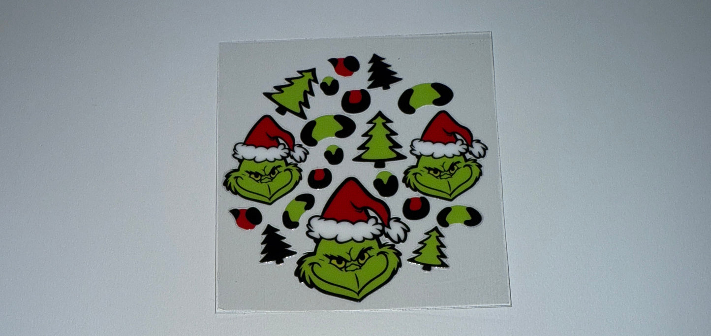 Leopard G - Circle Ornament Decal