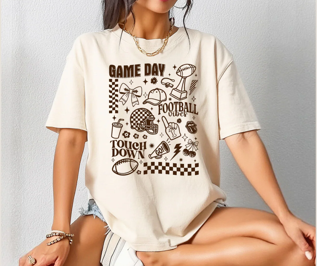 Game Day Collage - Screen Print Transfer