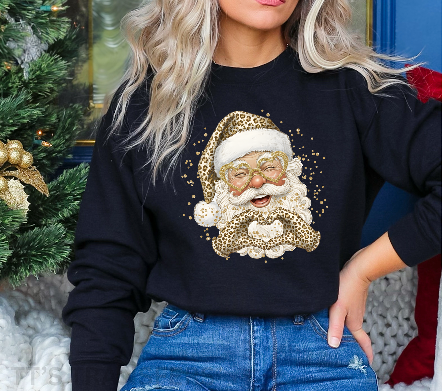 Golden Santa - DTF Transfer