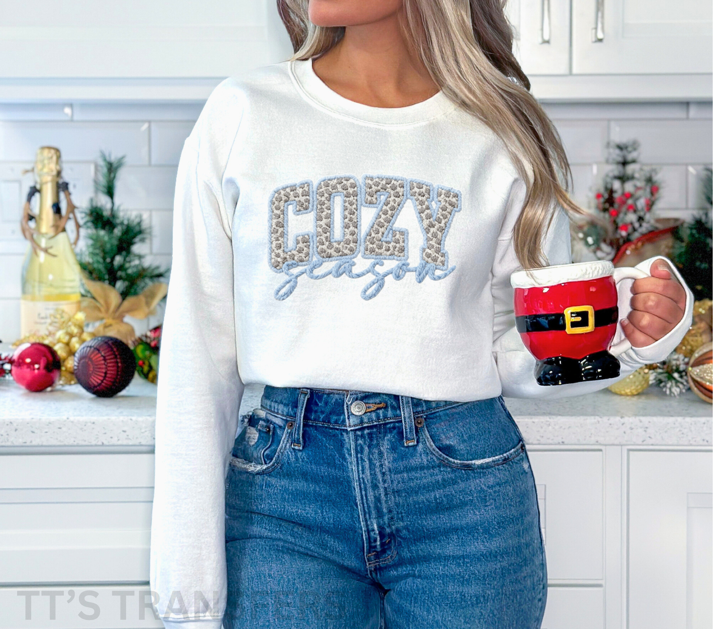Light Blue Cozy Season - DTF Transfer