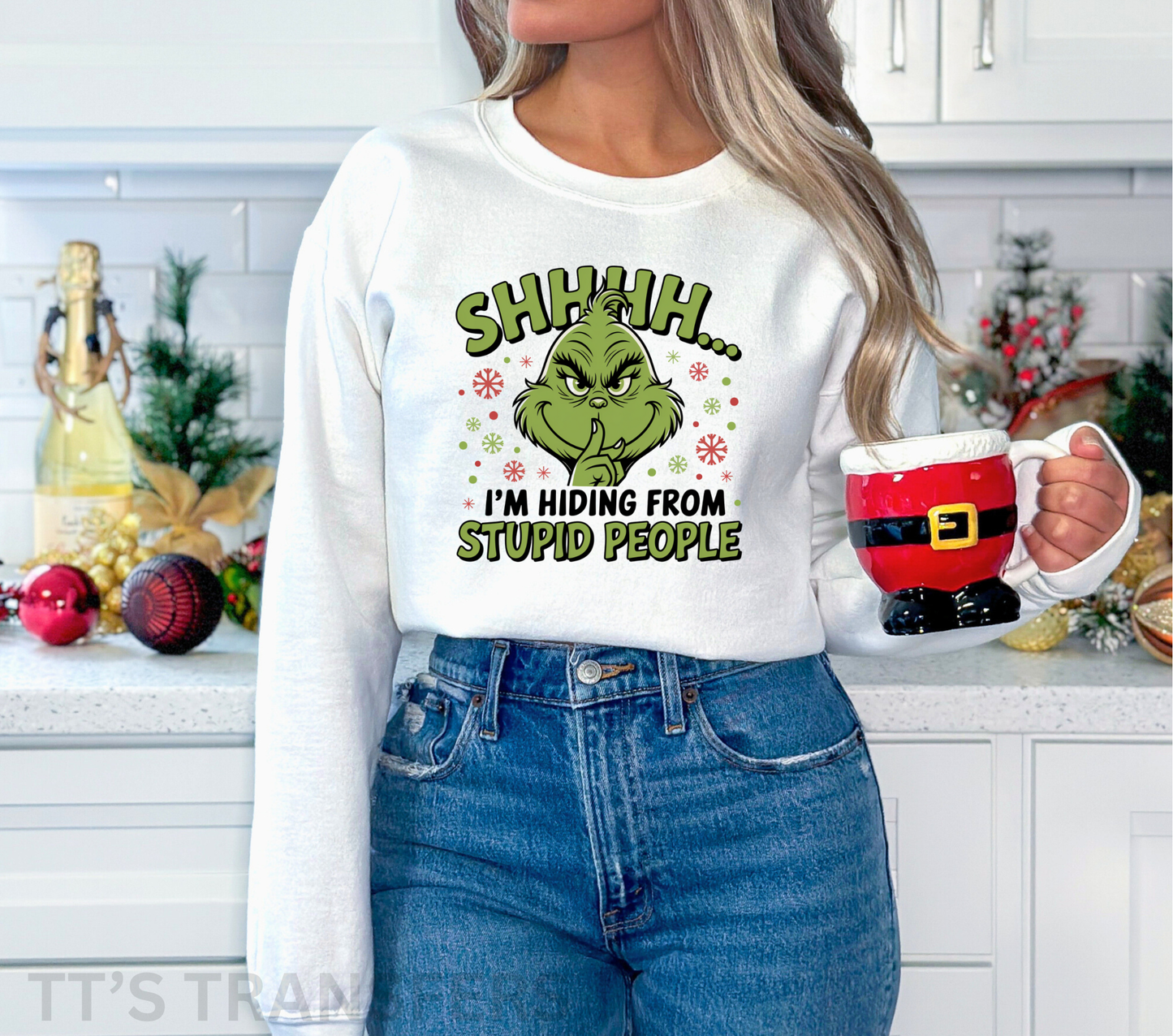 Hiding From Stupid People - DTF Transfer