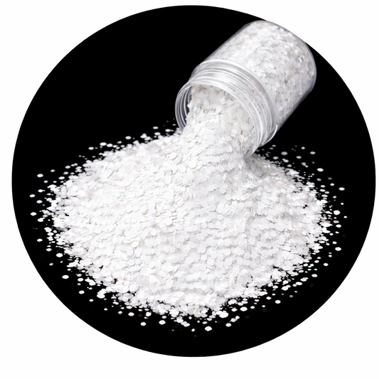 Chunky Glitter - Matte White