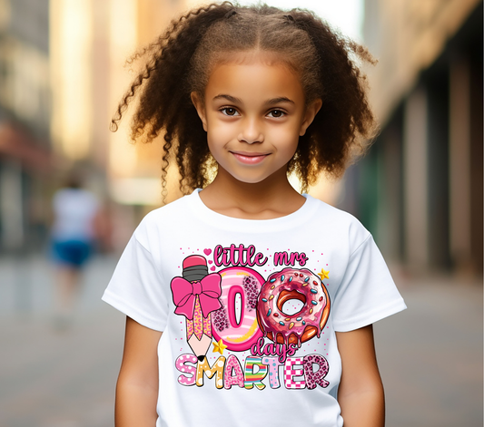 Little Mrs. 100 Days Smarter - DTF Transfer
