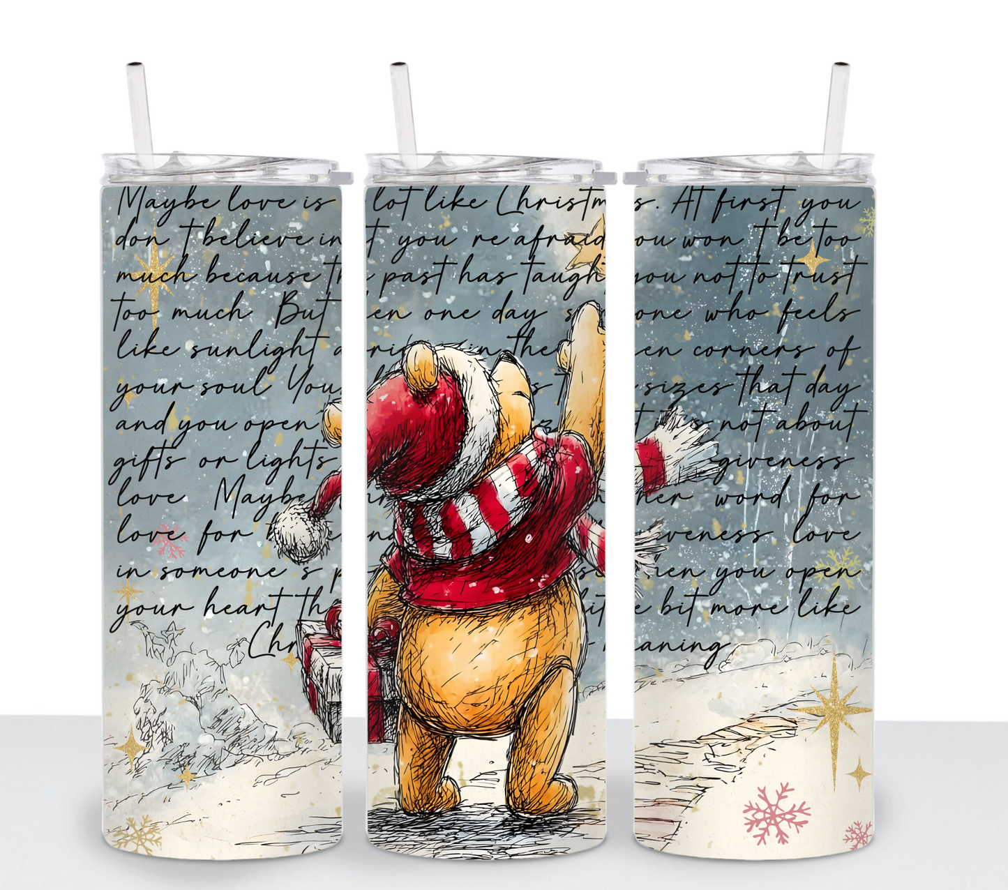 Yellow Bear Christmas Love