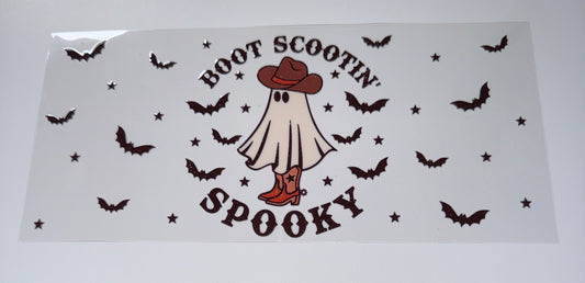 Boot Scootin Spooky - 16oz UV DTF Cup Wrap