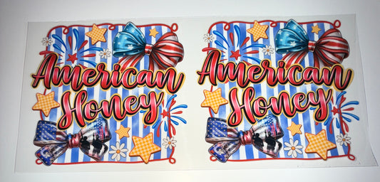 American Honey - 16oz UV DTF Cup Wrap