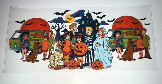 Dog Friend Halloween - 16oz UV DTF Cup Wrap
