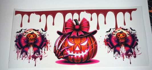 Pumpkin Scratch - 16oz UV DTF Cup Wrap