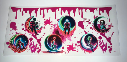 Neon Friends Drip - 16oz UV DTF Cup Wrap