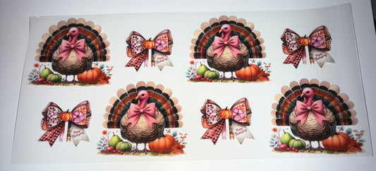 Turkey - 16oz UV DTF Cup Wrap