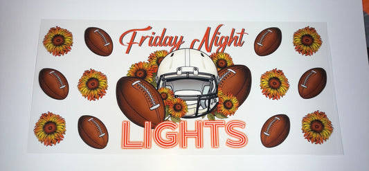 Friday Night Lights - 16oz UV DTF Cup Wrap