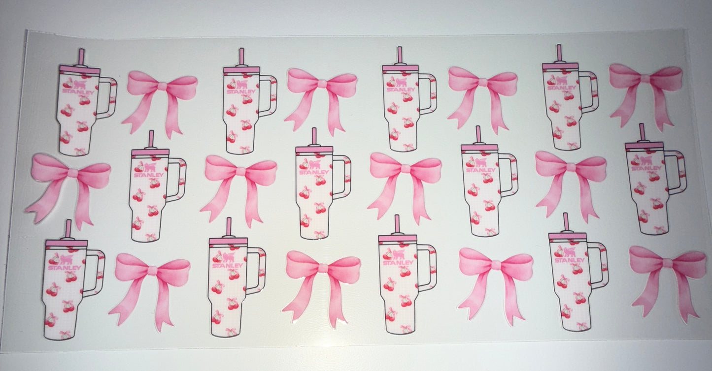 Cherry S Cup - 16oz UV DTF Cup Wrap