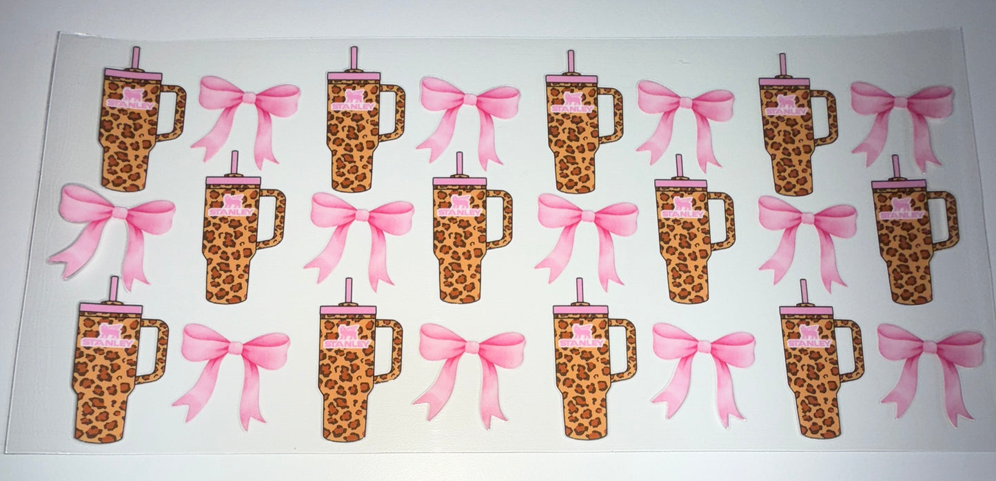 Leopard S Cup - 16oz UV DTF Cup Wrap