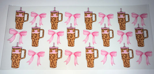 Leopard S Cup - 16oz UV DTF Cup Wrap