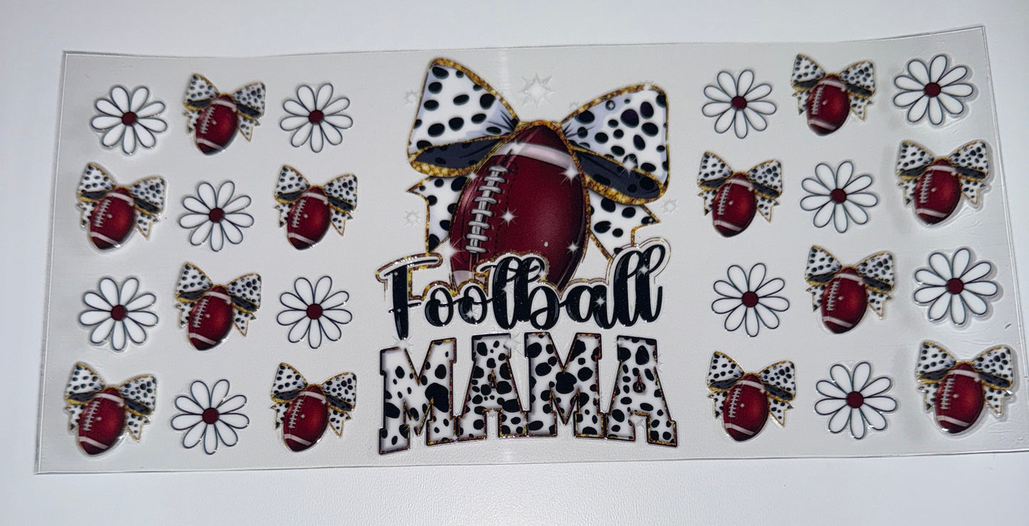 Football Mama - 16oz UV DTF Cup Wraps