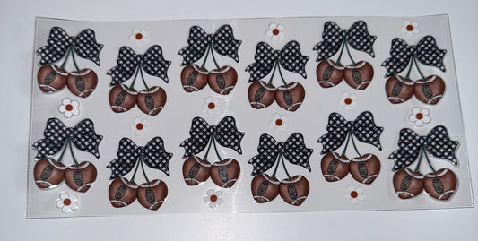Football Cherry - 16oz UV DTF Cup Wraps