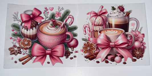 Gingerbread Coffee - 16oz UV DTF Cup Wraps