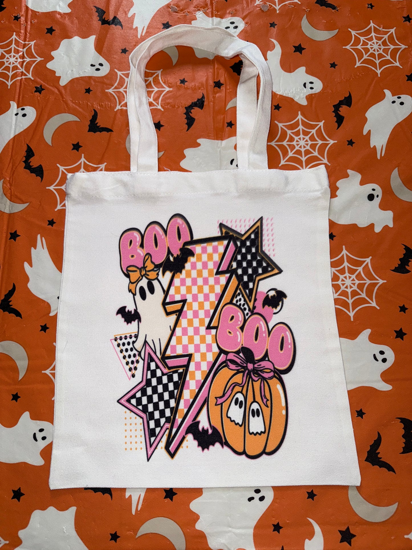 Lighting Bolt Boo Tote Bag