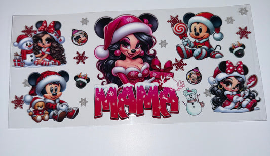 Mama Mouse - 16oz UV DTF Cup Wraps