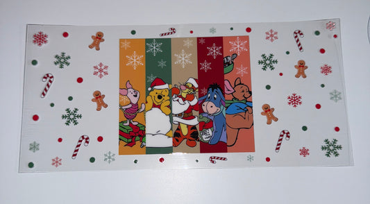 Stacked Yellow Bear - 16oz UV DTF Cup Wraps