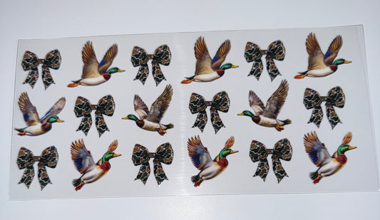 Duck Coquette - 16oz UV DTF Cup Wraps