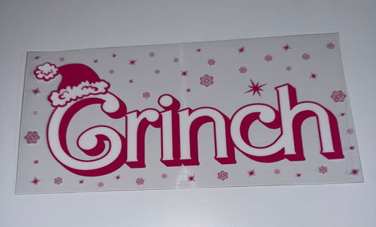 G Pink Words - 16oz UV DTF Cup Wraps