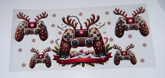 Reindeer Controller - 16oz UV DTF Cup Wraps