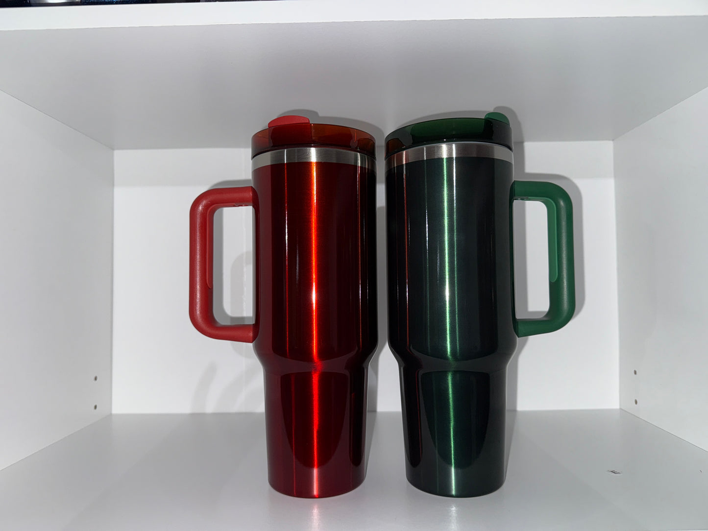 40oz Red & Green Tumbler