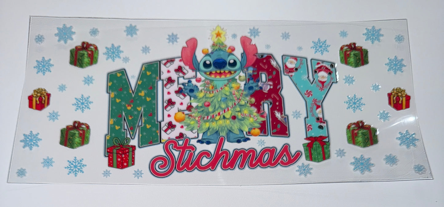 Merry Smas - 16oz UV DTF Cup Wrap