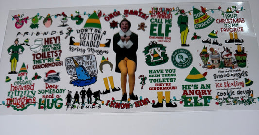 Elf - 16oz UV DTF Cup Wrap