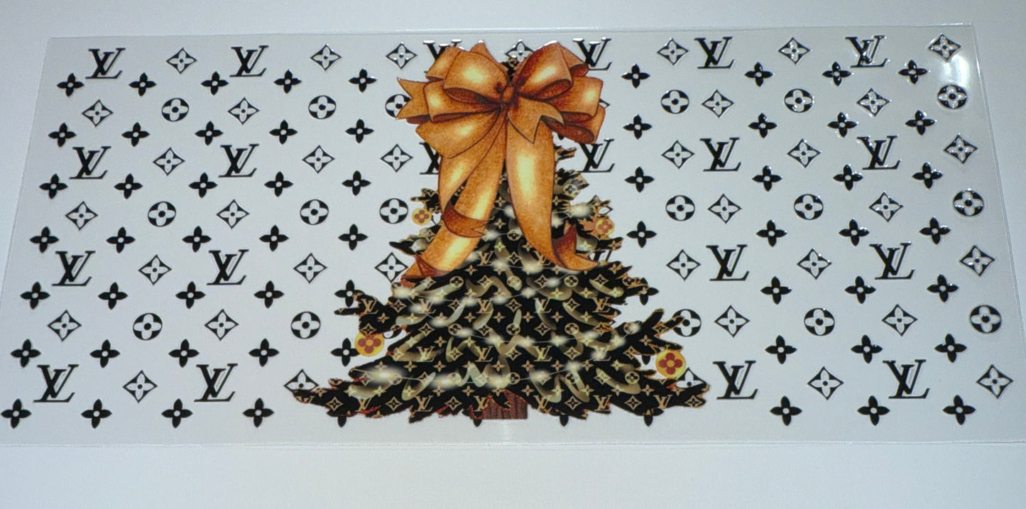 Boujee Tree Christmas - 16oz UV DTF Cup Wrap