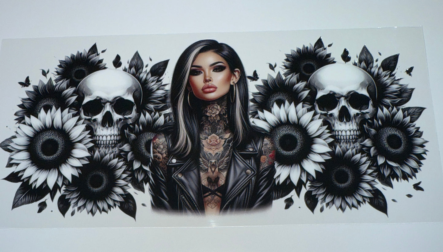 Gothic Girl - 16oz UV DTF Cup Wrap