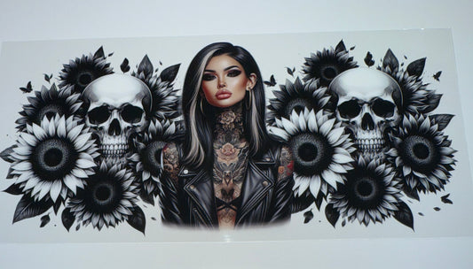 Gothic Girl - 16oz UV DTF Cup Wrap