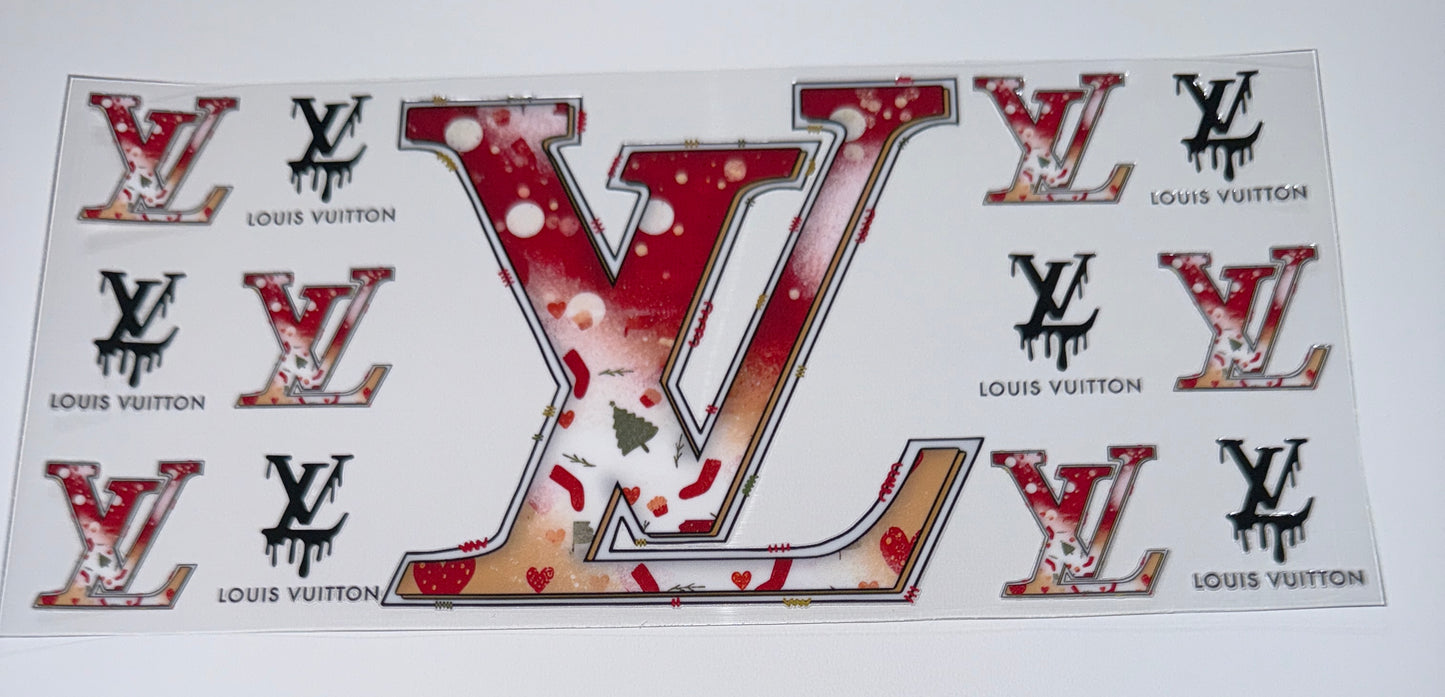 Boujee christmas - 16oz UV DTF Cup Wrap