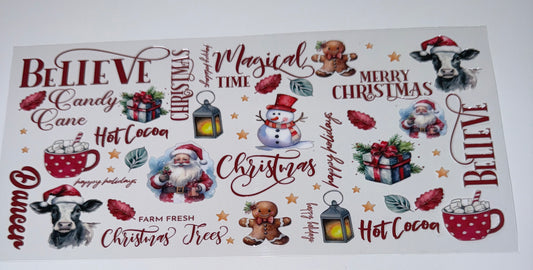 Magical Christmas - 16oz UV DTF Cup Wrap