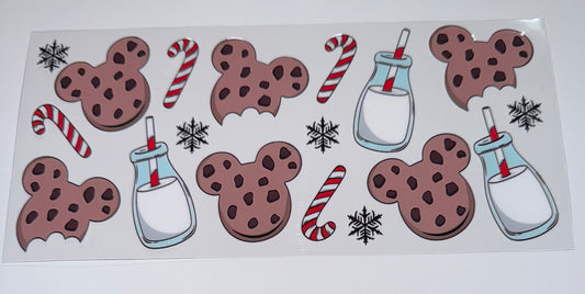 Milk and Cookies - 16oz UV DTF Cup Wrap