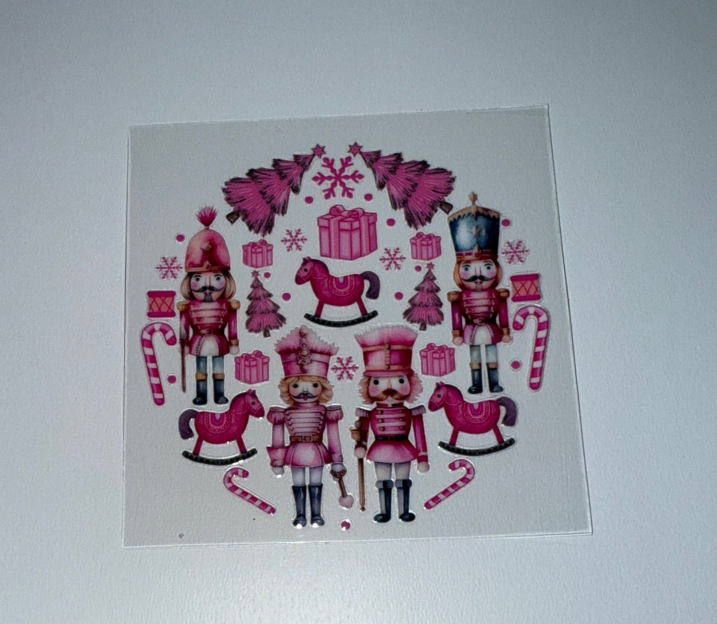 Pink Soldiers - Circle Ornament Decal