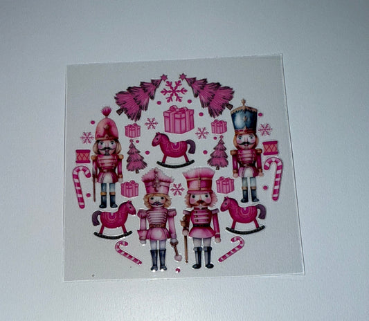 Pink Soldiers - Circle Ornament Decal