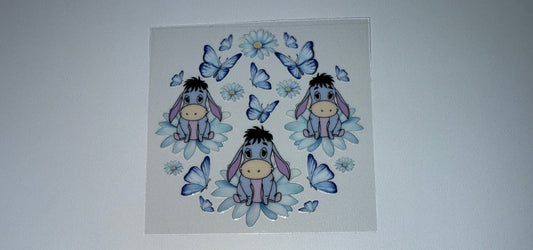 Blue Dino - Circle Ornament Decal