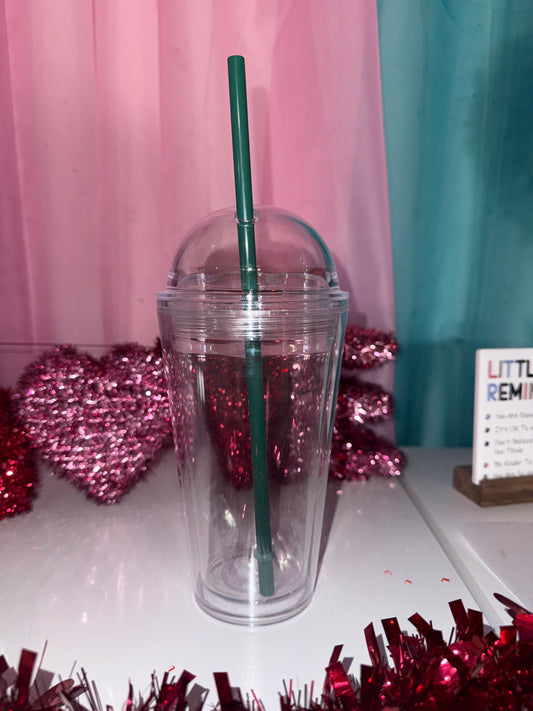 16oz Snowglobe with Dome Lid (BLANK)