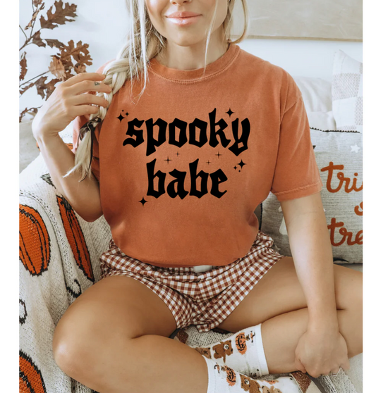 Spooky Babe -  Screen Print Transfer