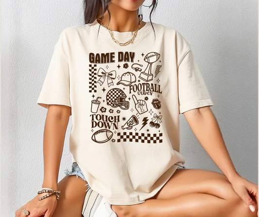 Game Day Collage - Screen Print Transfer