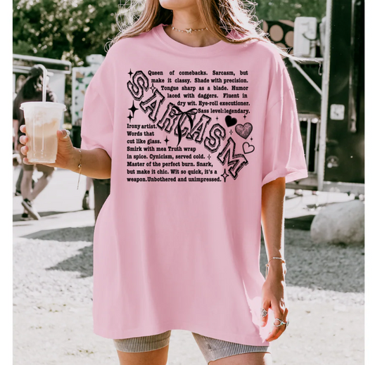 Sarcasm - Screen Print Transfer