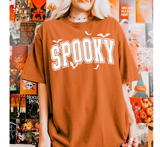 White Spooky - Screen Print Transfer
