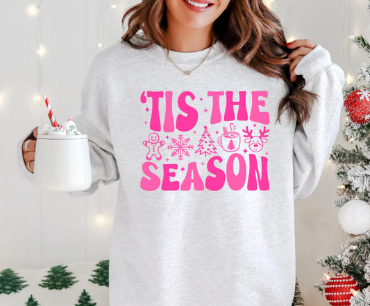 Pink Tis the Season - Screen Print Transfer