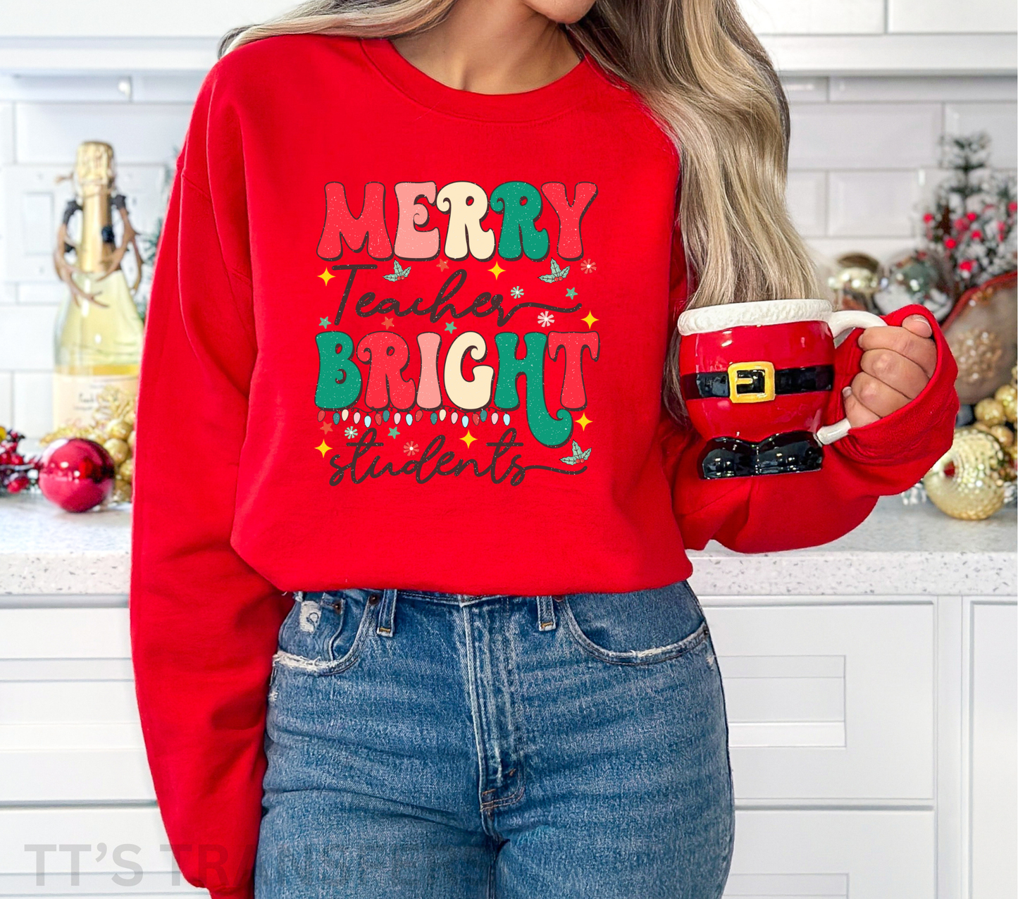 Merry Teacher -  DTF TRANSFER