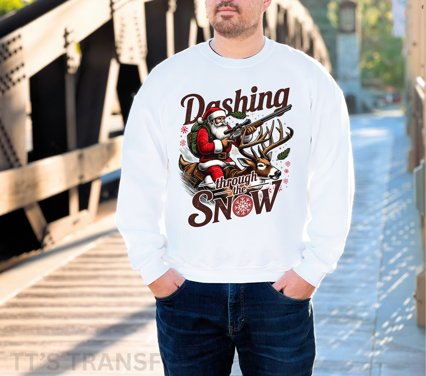 Dashing through the Snow - DTF Transfer